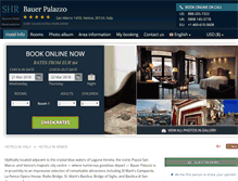 Tablet Screenshot of bauerilpalazzohotel-venice.com